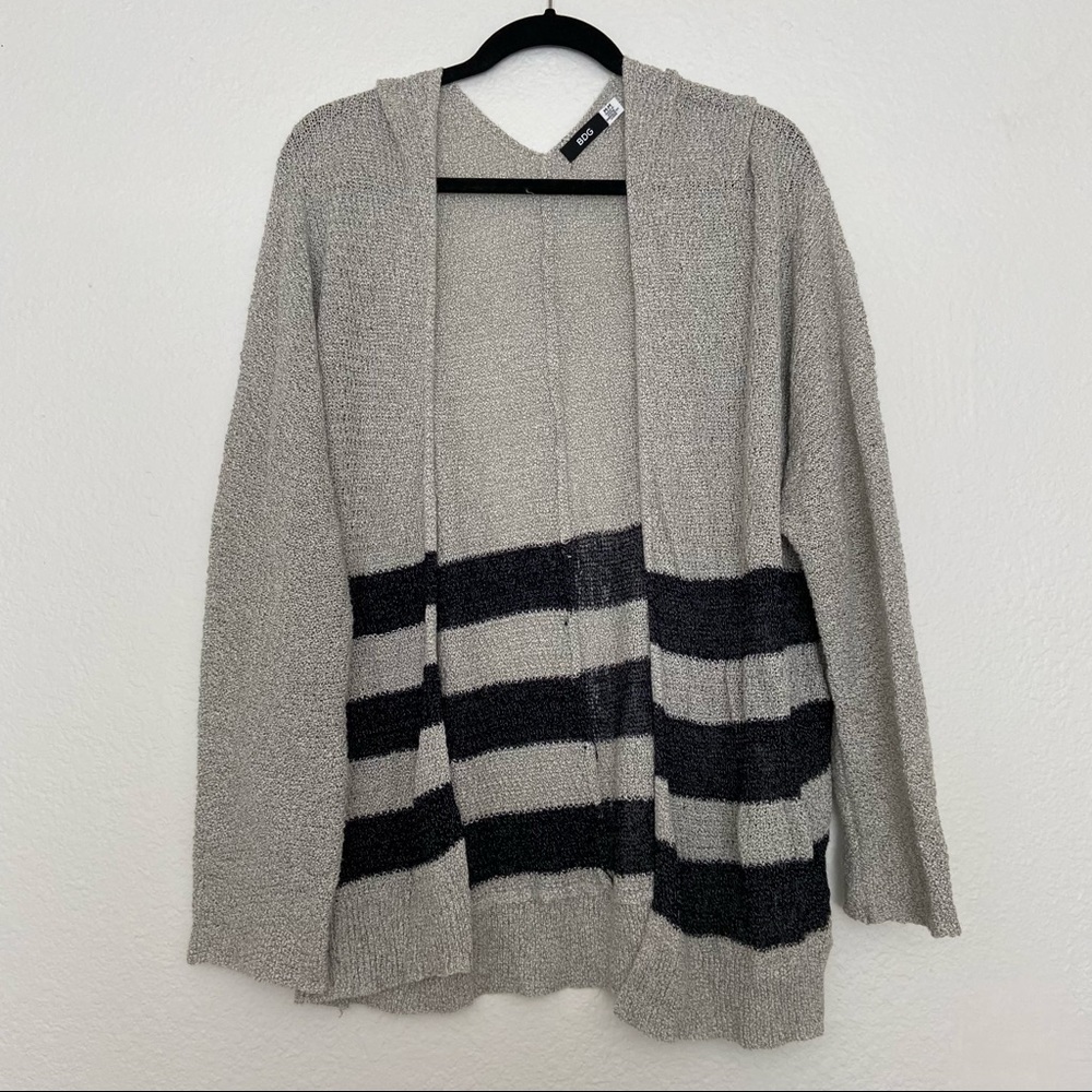 Urban Outfitters BDG Blue and Grey Striped Cardigan